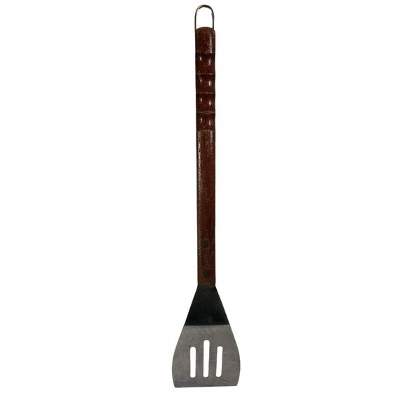 Bar B Que Stainless Steel Professional Tools Wooden Handle Spatula BBQ Barbecue - Picture 6 of 6